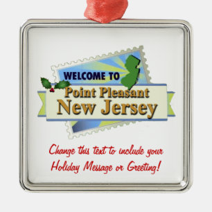 Point Pleasant NJ Metal Ornament