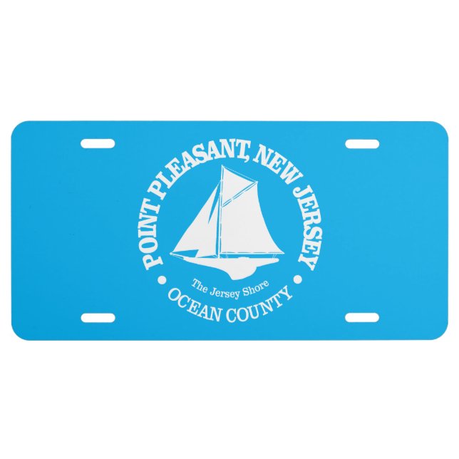 Point Pleasant NJ (sloop) License Plate (Front)