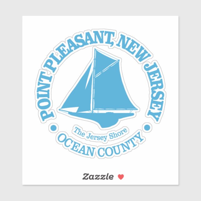 Point Pleasant NJ (sloop) Sticker (Sheet)