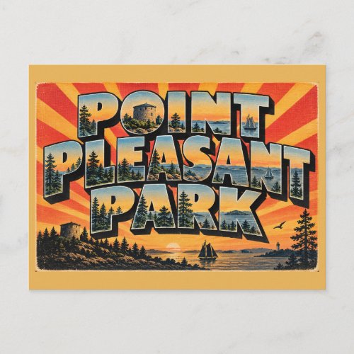 Point Pleasant Park NS Historic Tower Forest Art Postcard