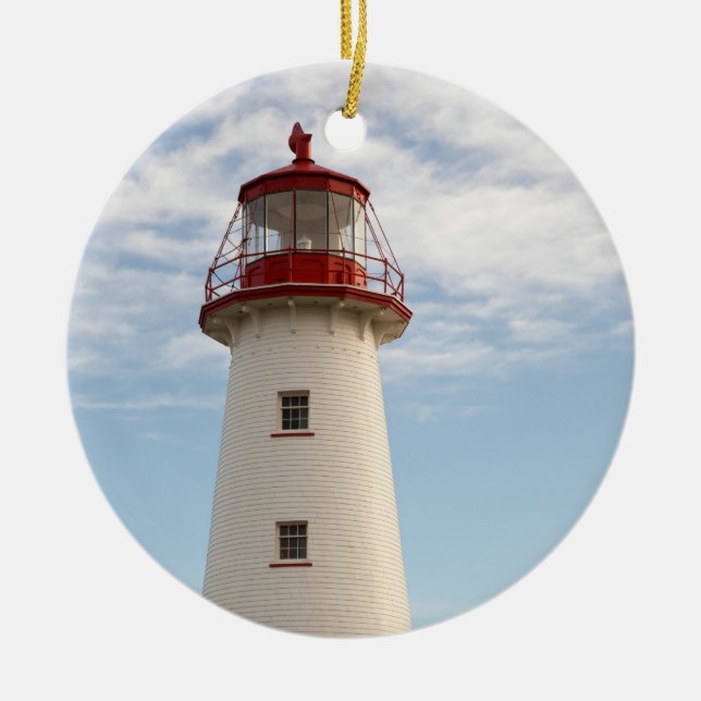 Point Prim Lighthouse Ceramic Ornament (Front)