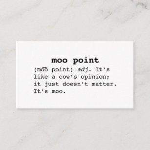Point Quote Moo Business Card