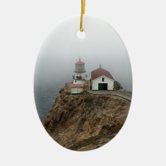 Point Reyes - Light House Ceramic Ornament (Front)