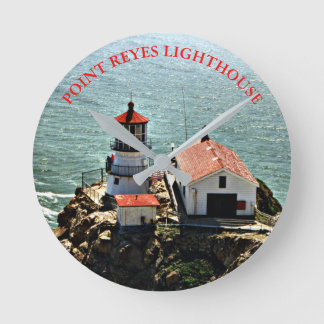 Point Reyes Lighthouse, California Wall  Clock