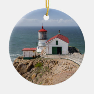 Point Reyes Lighthouse, Marin County, California Ceramic Ornament