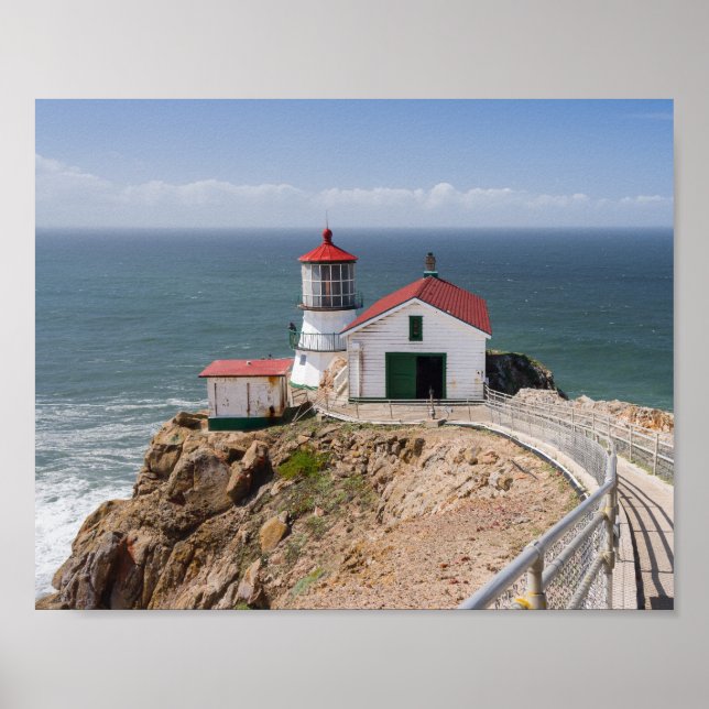 Point Reyes Lighthouse, Marin County, California Poster (Front)
