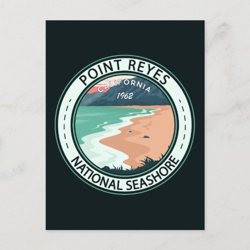 Point Reyes National Seashore California Badge Postcard
