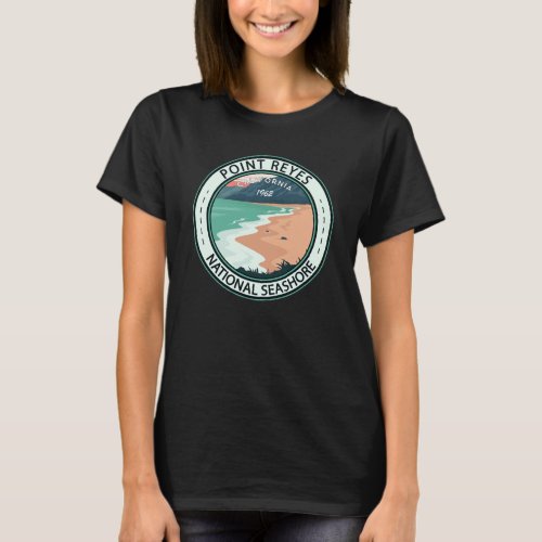 Point Reyes National Seashore California Badge T_Shirt