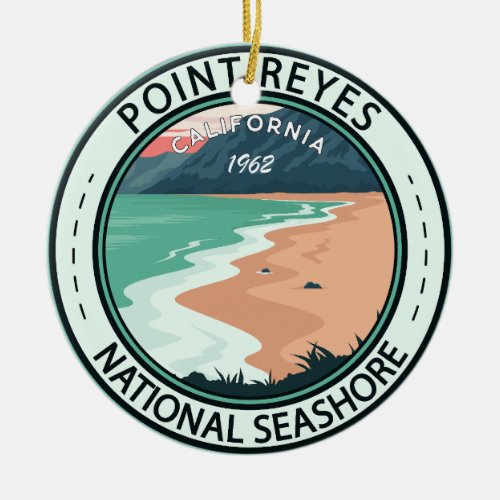 Point Reyes National Seashore California Ceramic Ornament