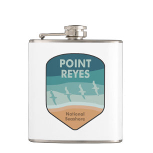 Point Reyes National Seashore California Seagulls Flask