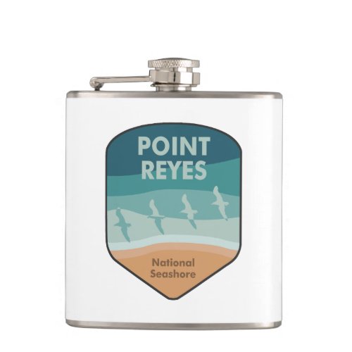 Point Reyes National Seashore California Seagulls Flask
