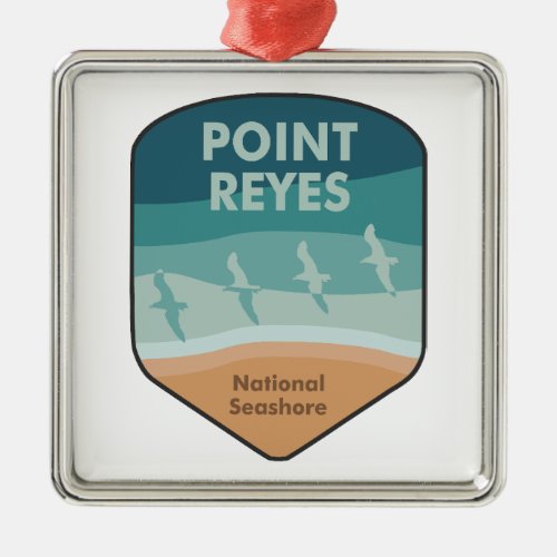 Point Reyes National Seashore California Seagulls Metal Ornament