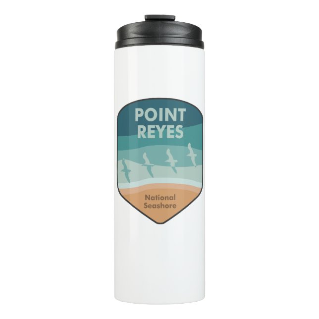 Point Reyes National Seashore California Seagulls Thermal Tumbler (Front)