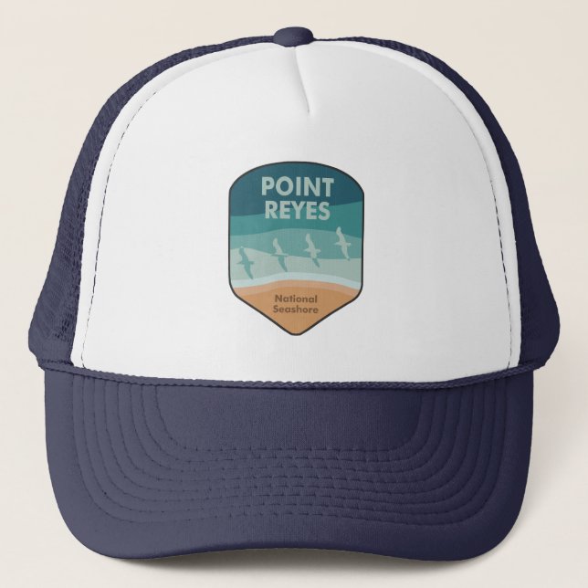 Point Reyes National Seashore California Seagulls Trucker Hat (Front)