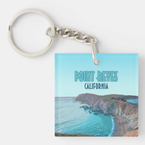 Point Reyes National Seashore California Vintage Keychain