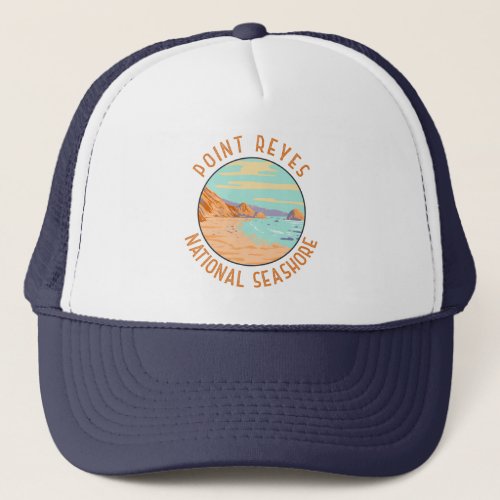 Point Reyes National Seashore Distressed Circle Trucker Hat