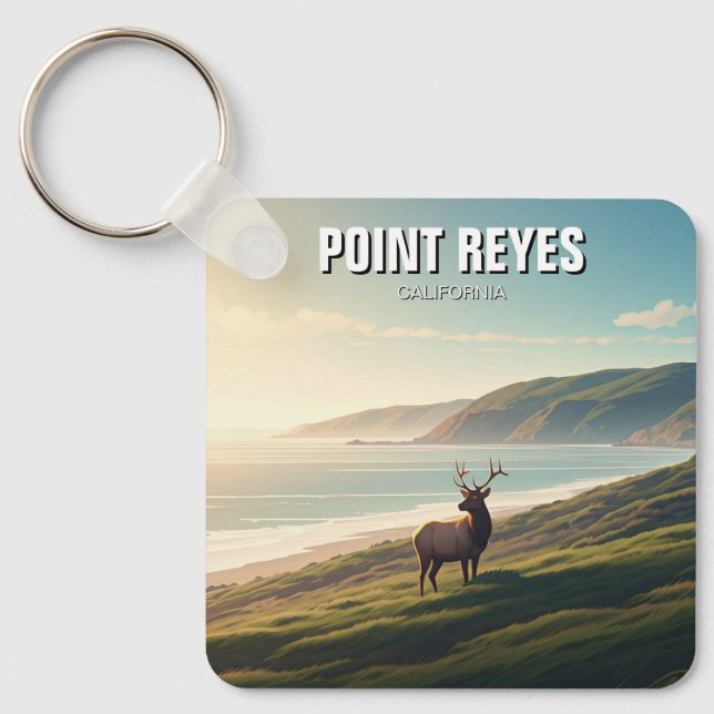 Point Reyes National Seashore Elk Keychain (Front)