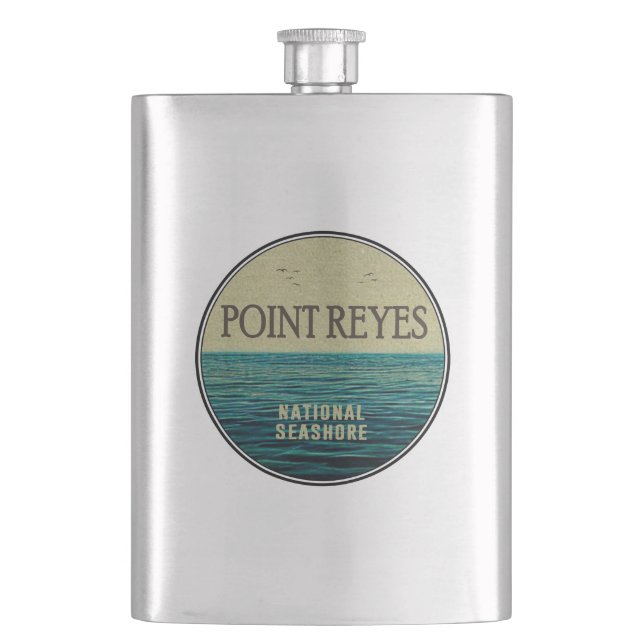 Point Reyes National Seashore Ocean Birds Flask (Front)