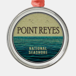Point Reyes National Seashore Ocean Birds Metal Ornament