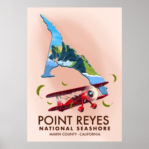 point reyes national seashore travel poster poster