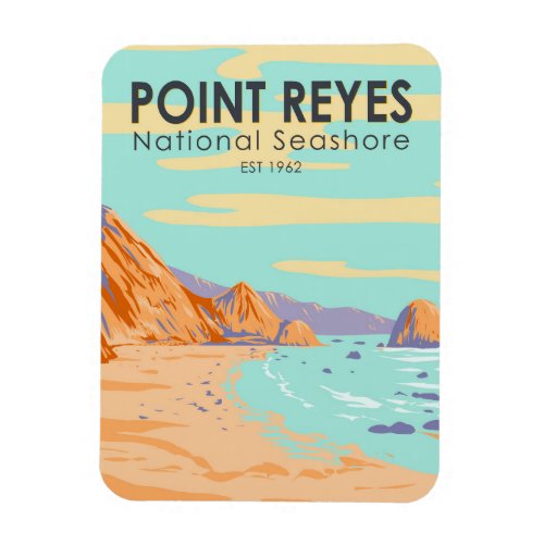 Point Reyes National Seashore Vintage Magnet
