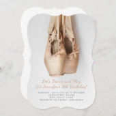 Point Shoes Birthday Invitations (Front/Back)