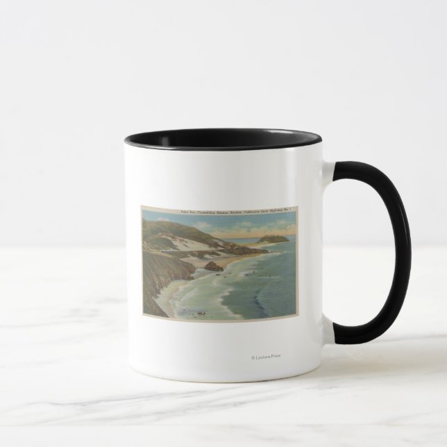 Point Sur, Carmel San Simeon Section, Hwy 1 View Mug (Right)