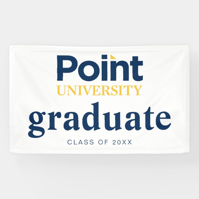 Point University Graduation Banner (Horizontal)