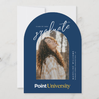 Point University Graduation Invitation