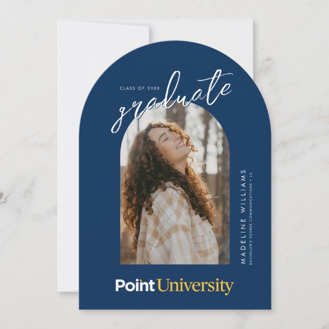 Point University Graduation Invitation (Front)