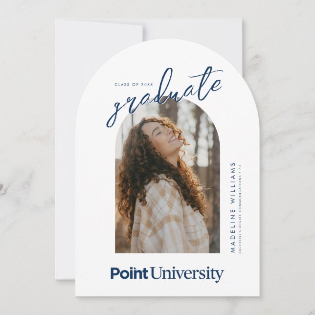 Point University Graduation Invitation (Front)
