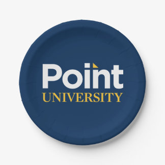 Point University Logo Paper Plates