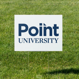 Point University Logo Sign