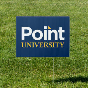 Point University Logo Sign