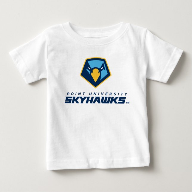 Point University Skyhawks Logo Baby T-Shirt (Front)