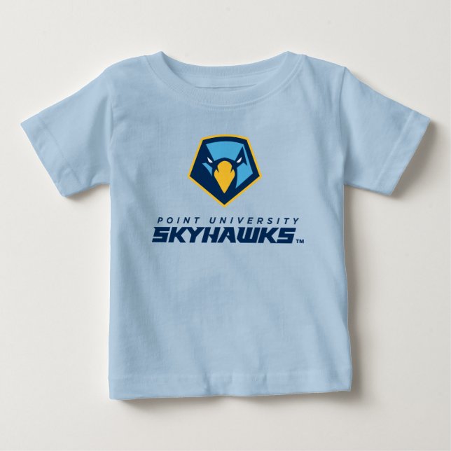 Point University Skyhawks Logo Baby T-Shirt (Front)