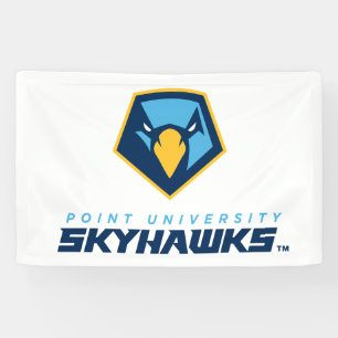 Point University Skyhawks Logo Banner