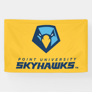 Point University Skyhawks Logo Banner