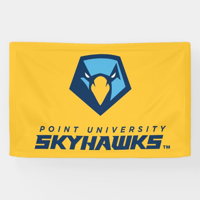 Point University Skyhawks Logo Banner (Horizontal)