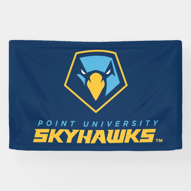 Point University Skyhawks Logo Banner (Horizontal)