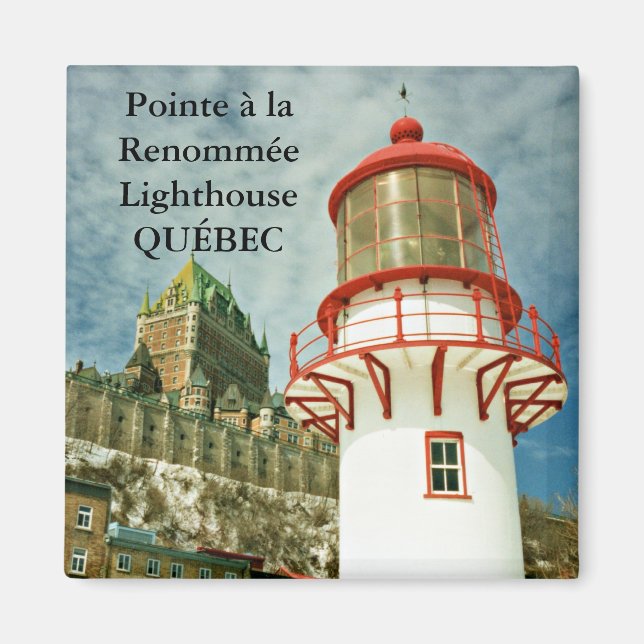 Pointe à la Renommée Lighthouse, Québec Magnet (Front)