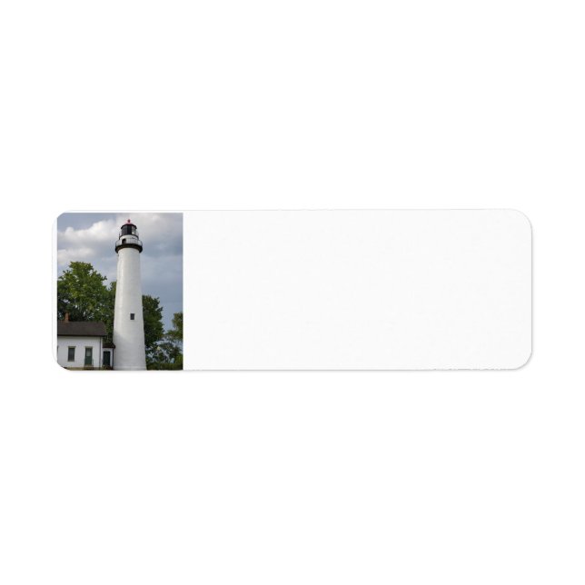 Pointe aux Barques Lighthouse Label (Front)