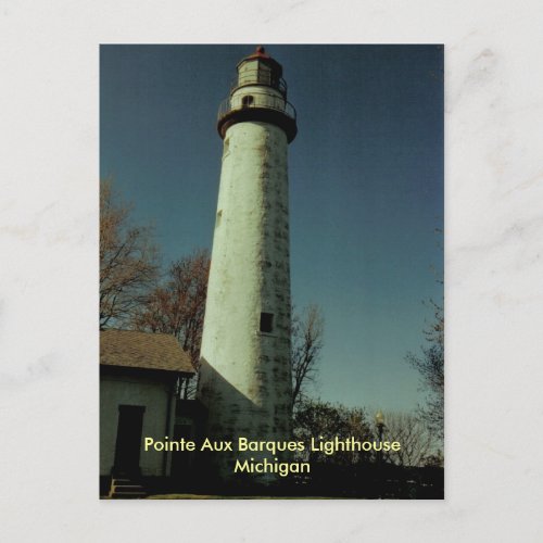 Pointe Aux Barques Lighthouse Michigan Postcard