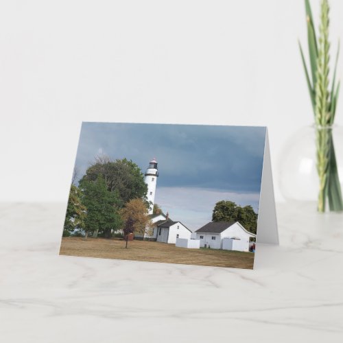 Pointe Aux Barques Lighthouse Thank You Card