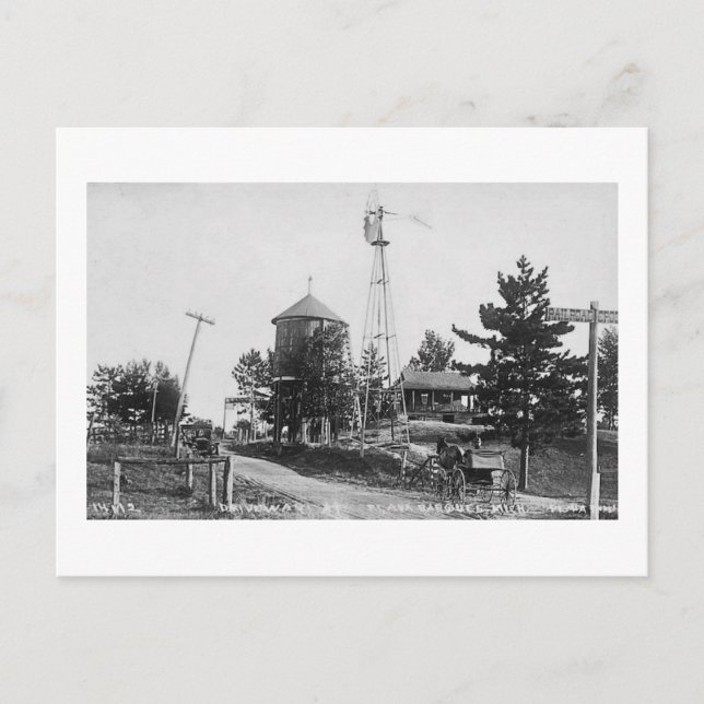 POINTE AUX BARQUES MICHIGAN Louis Pesha Postcard (Front)