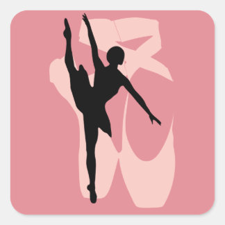 Pointe Ballet Square Sticker
