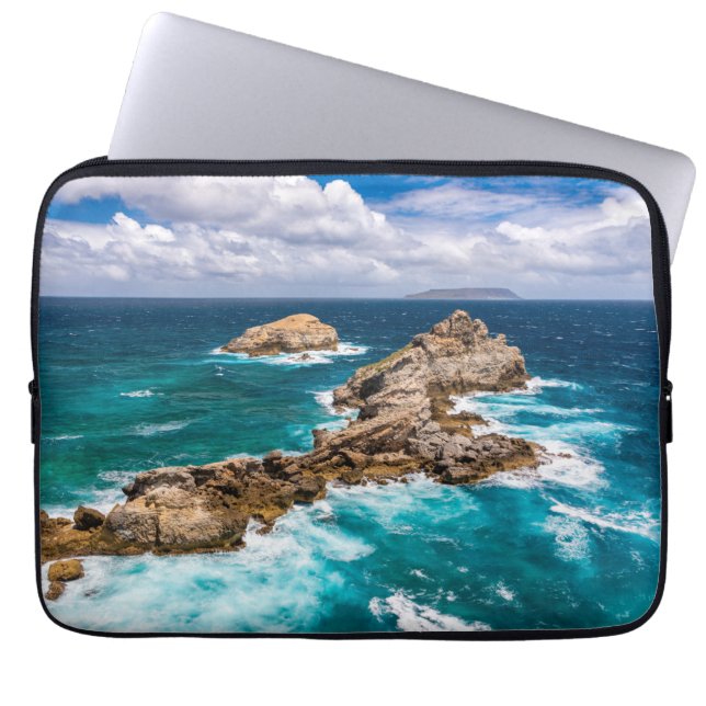 Pointe des Chateaux, Grande-Terre, Guadeloupe #2 Laptop Sleeve (Front)