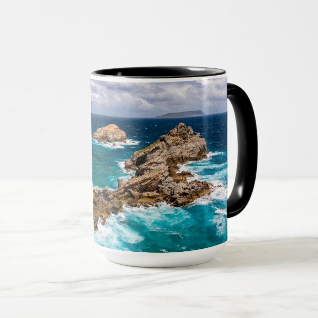 Pointe des Chateaux, Grande-Terre, Guadeloupe #2 Mug (Front Right)
