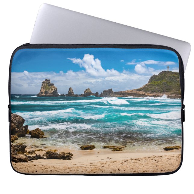Pointe des Chateaux, Grande-Terre, Guadeloupe Laptop Sleeve (Front)