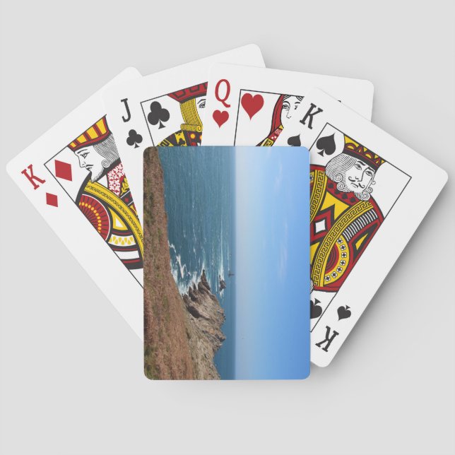 Pointe du Raz in Plogoff Poker Cards (Back)